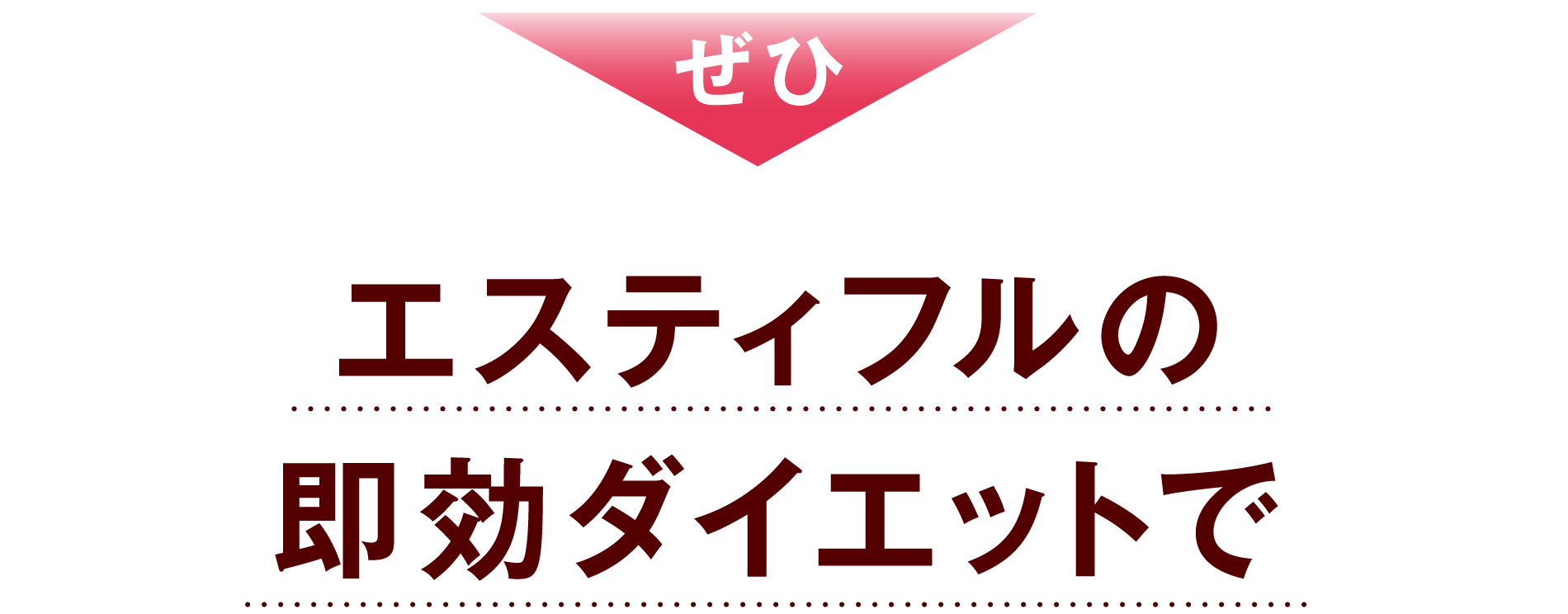 ぜひ エスティフルの即効ダイエットで